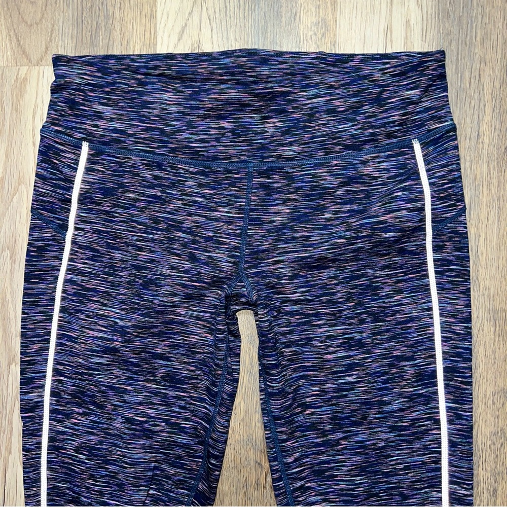 Sweaty Betty Reflective Running Leggings - Purple Pink - Size Large